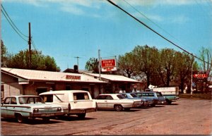 Postcard White House Cafe Drive-In Market and Motel in White House, Tennessee