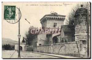 Old Postcard Dove Pigeon Grenoble Citadel and door of the green & # 39Ile