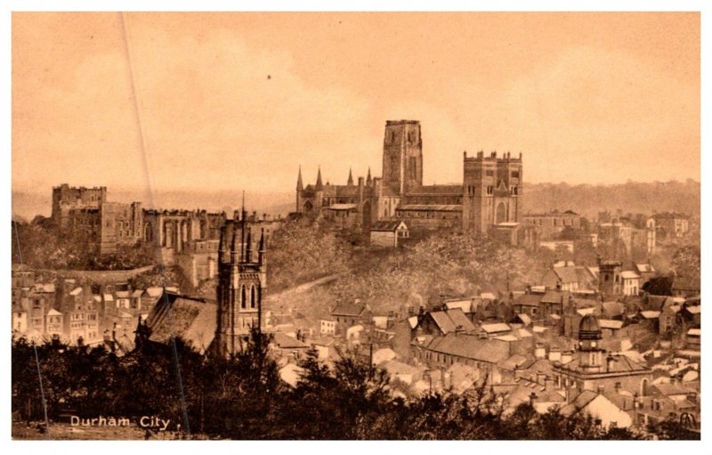 England , Aerial view of Durham City