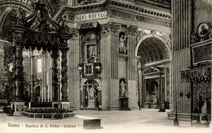 Italy - Rome. Inside of St Peter's Basilica