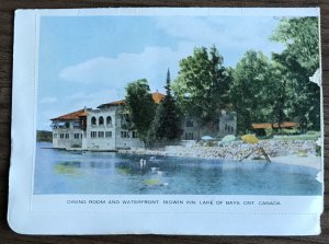 Postcard Used “Bigwin Inn” Ontario Canada PM/1946 L31