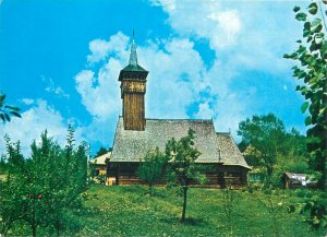 Postcard Romania Olanesti Bisericuta din lemn a lui Horia