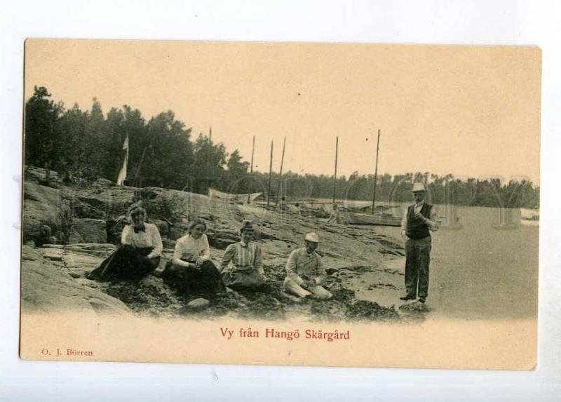 247513 FINLAND view from Hanko Skarsgard Vintage postcard