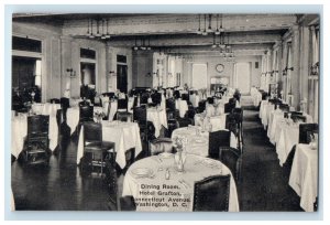 Dining Room Hotel Grafton Connecticut Avenue Washington D.C. Unposted Postcard