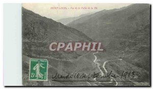 Old Postcard Mont Louis View of the Valley of the Tet