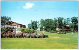 GAYLORD, Michigan  MI   Roadside  HIDDEN VALLEY  Resort  1952     Postcard