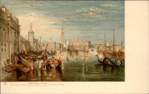 Venice Italy Grand Canal TUCK c1900-20s Vintage Postcard