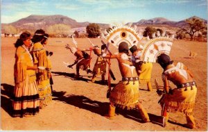 Native American  MOUNTAIN SPIRIT DANCE  Apache Indian Dancers  VINTAGE Postcard