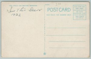 La Porte Indiana~Court House~1920s Postcard