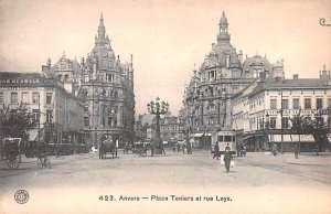 Place Teniers et rue Leys Anvers Belgium Unused 