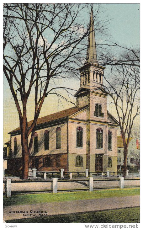CLINTON, Massachusetts, 1900-1910's; Unitarian Church