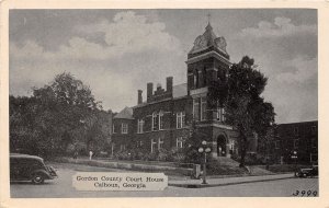 J69/ Calhoun Gordon County Georgia Postcard c1940 Court House 16