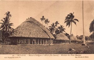 OCEANIE APIA SAMOA MISSIONARY POSTCARD (c. 1910)