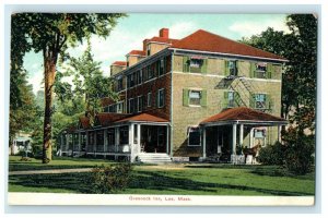 1909 The Greenock Inn Horse Carriage Front Lee Massachusetts MA Antique Postcard 