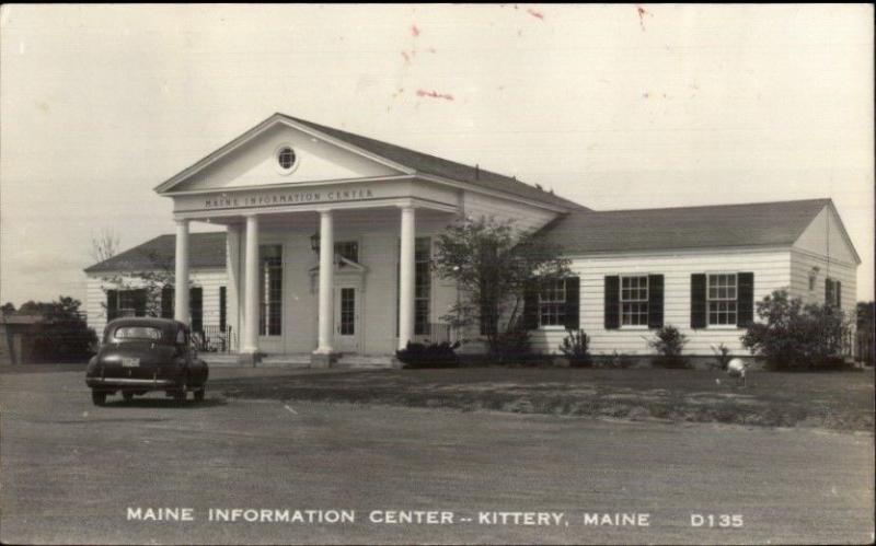 Kittery ME Information Center Real Photo Postcard