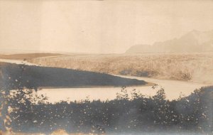 RPPC GLACIER LAKE ALASKA REAL PHOTO POSTCARD (c. 1910) **