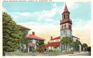 ?Vintage Postcard 1920's Grace Methodist Episcopal Church St. Augustine Florida