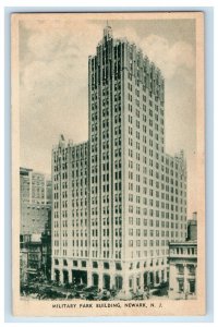 c1940's Military Park Building Street View Newark New Jersey NJ Vintage Postcard 