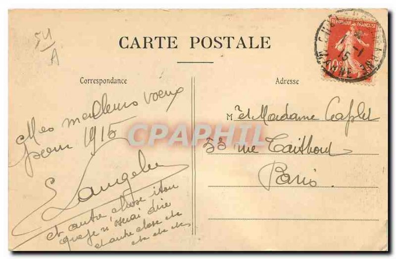 Old Postcard Chalons sur Marne La Porte Ste Croix