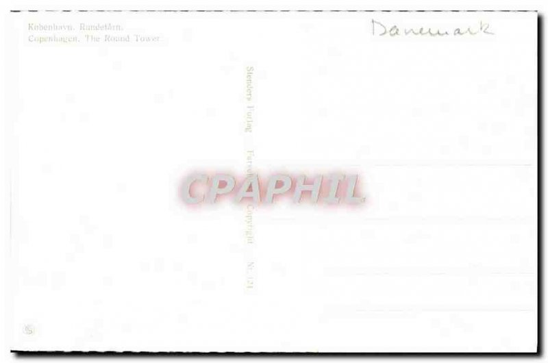 Old Postcard The Copenhagen round tower
