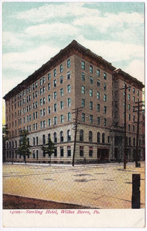 1901-07 Scranton PA The Sterling Hotel Lackawanna County RARE EARLY UDB Postcard