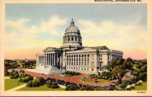 Missouri Jefferson City State Capitol Building Curteich