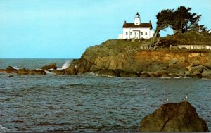 California Crescent City Lighthouse Built 1856