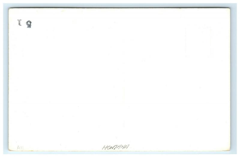 Postcard Interior of St Ignatius Church Montana MT RPPC H42 United