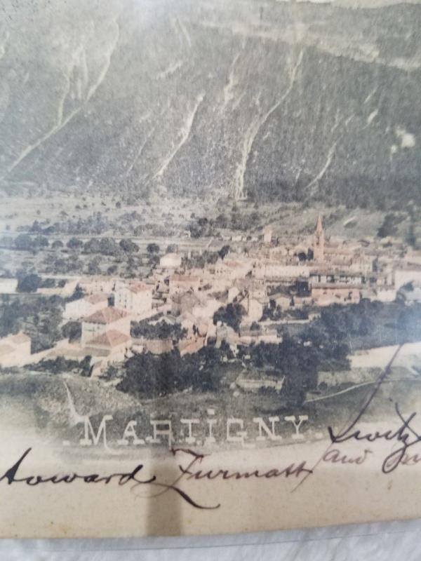 Antique Postcard entitled Martigny  