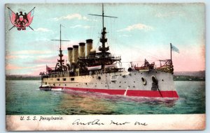 USS Pennsylvania Battleship Navy Postcard Ship