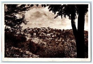 c1930's Dhour El Chover Lebanon Posted Vintage RPPC Photo Postcard