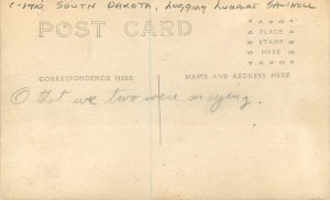 Postcard RPPC South Dakota Logging Lumber Sawmill C-1910 23-2304