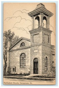 1915 Methodist Church, Vergennes Vermont VT Unposted Antique Postcard 