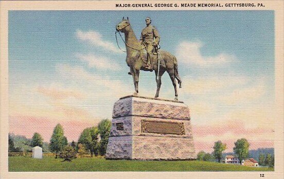 Major General Georgie G Meade Memorial Gettysburg Pennsylvania