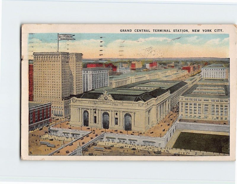 Postcard Grand Central Terminal Station, New York City, New York