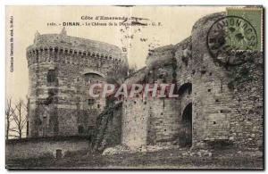 Old Postcard Cote Dinan Emervaude The castle of the Duchess Anne