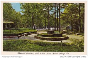 Georgia Warm Springs Memorial Fountain Little White House