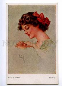 189693 BELLE Woman w/ Ring by Ruab GNISCHAF Vintage SVD PC