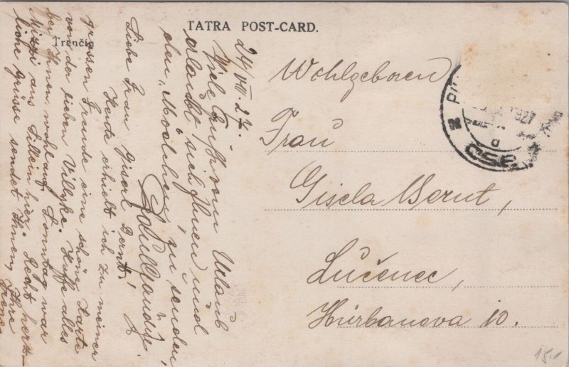 Slovakia Trenčín Vintage RPPC C259