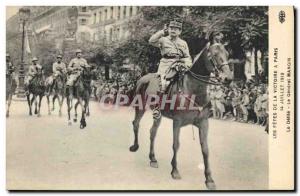 Old Postcard Fetes The Army Victory in Paris July 14, 1919 The parade The Gen...