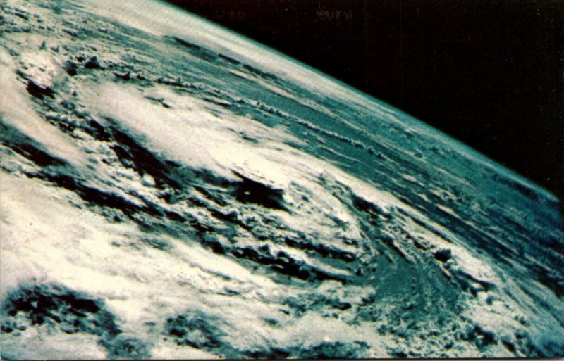 Atlantic Hurricane Over Outer Banks North Carolina From Outer Space