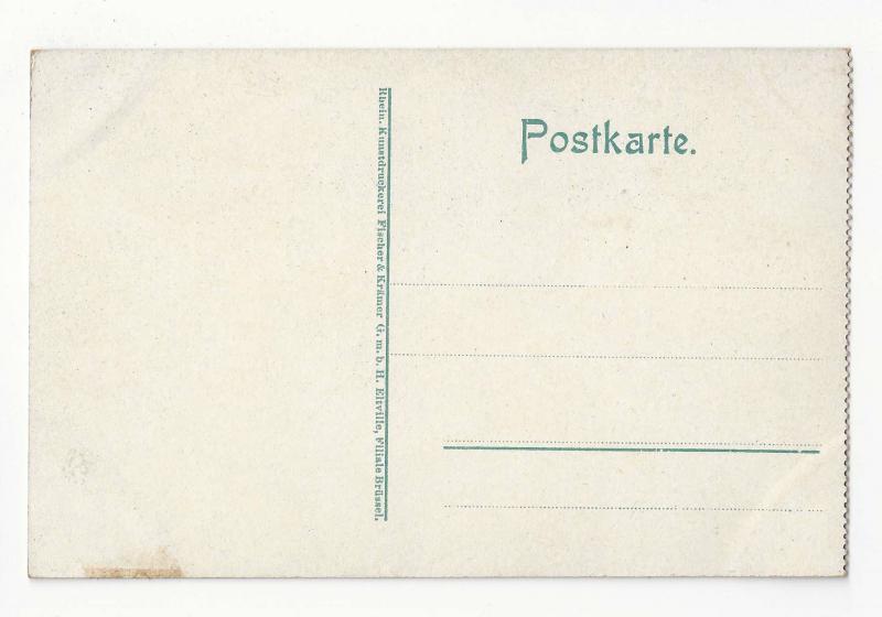 Germany Heidelberg from the Terrasse Poem Postcard Vintage c 1910