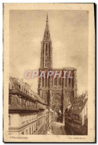 Old Postcard Strasbourg La Cathedrale