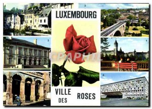 Postcard Modern Luxembourg City of Roses