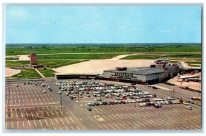 1960 Aerial View O'Hare International Airport Chicago Illinois Unposted Postcard