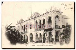 Algeria Algiers Old Postcard Palace of the Governor & # 39ete
