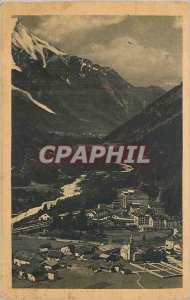 Old Postcard Argentiere (Haute Savoie) General view and Mont Blanc