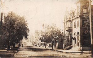 J42/ East Palestine Ohio RPPC Postcard c1910 Market Street Stores 97