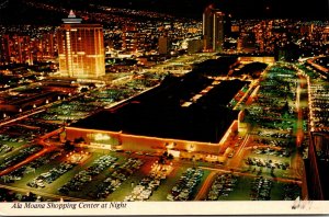 Hawaii Honolulu Ala Moana Shopping Center At Night 1998