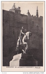 RP, Monumento A Berenguer III, BARCELONA (Catalonia), Spain, 1920-1940s